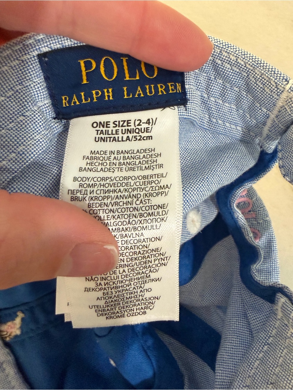 Polo by Ralph Lauren Baby Blue Kids Polo Baseball Cap - Picture 2 of 2